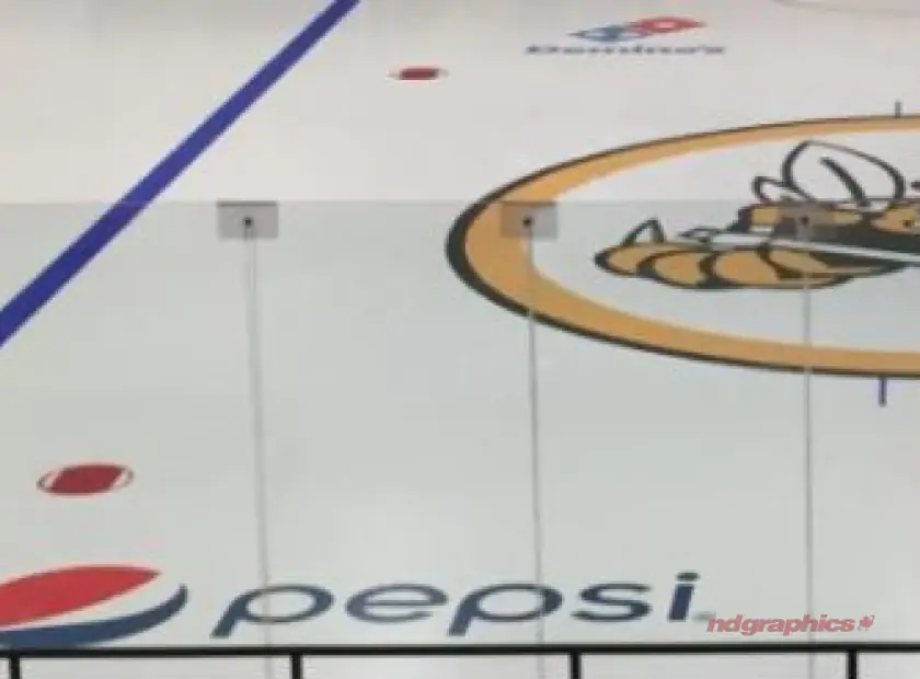 In ice rink graphics