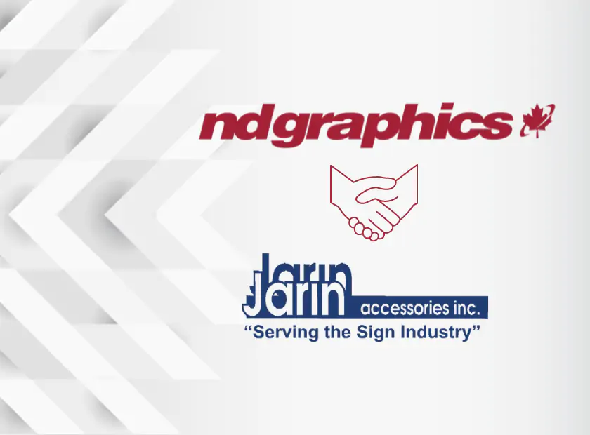 nd graphics and jarin accessories inc logo
