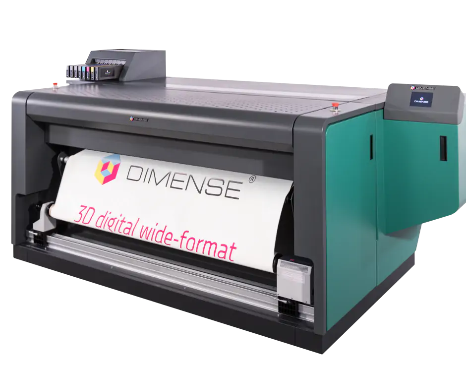 Black and green Dimense 3D printer