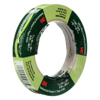 A roll of green 205 clean removal masking tape