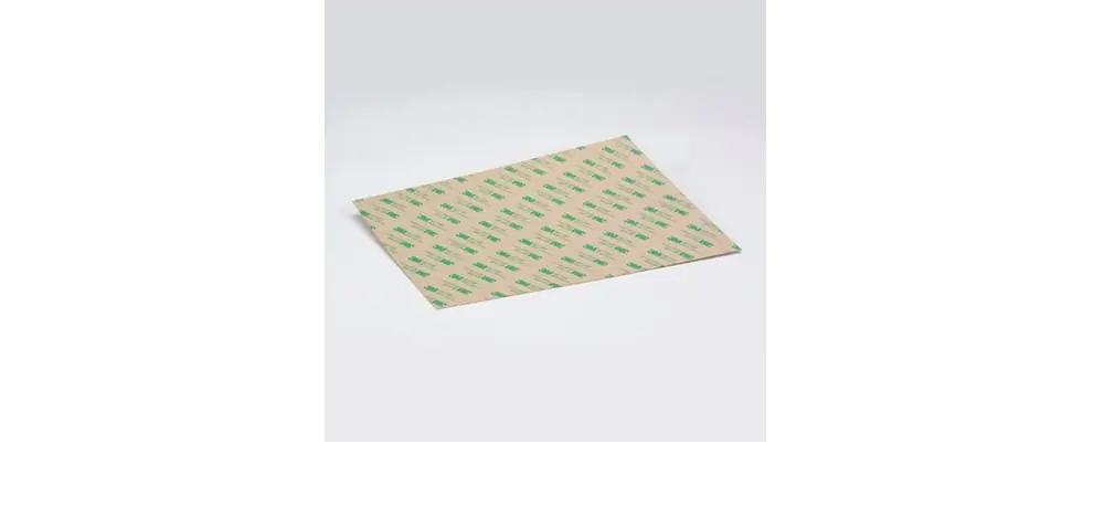 Rectangular sheet of 3M 7961MP Adhesive with green 3M logo pattern.