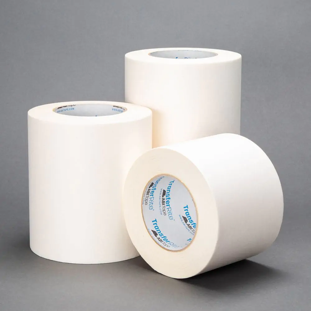 Three rolls in different sizes of 6560 white Transferite premask tape