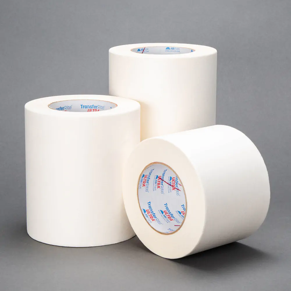 Photo of 3 rolls of white 592U Laser premask tape