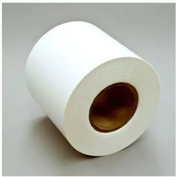 White roll of 3M 7980 Matte Polyester Label material.