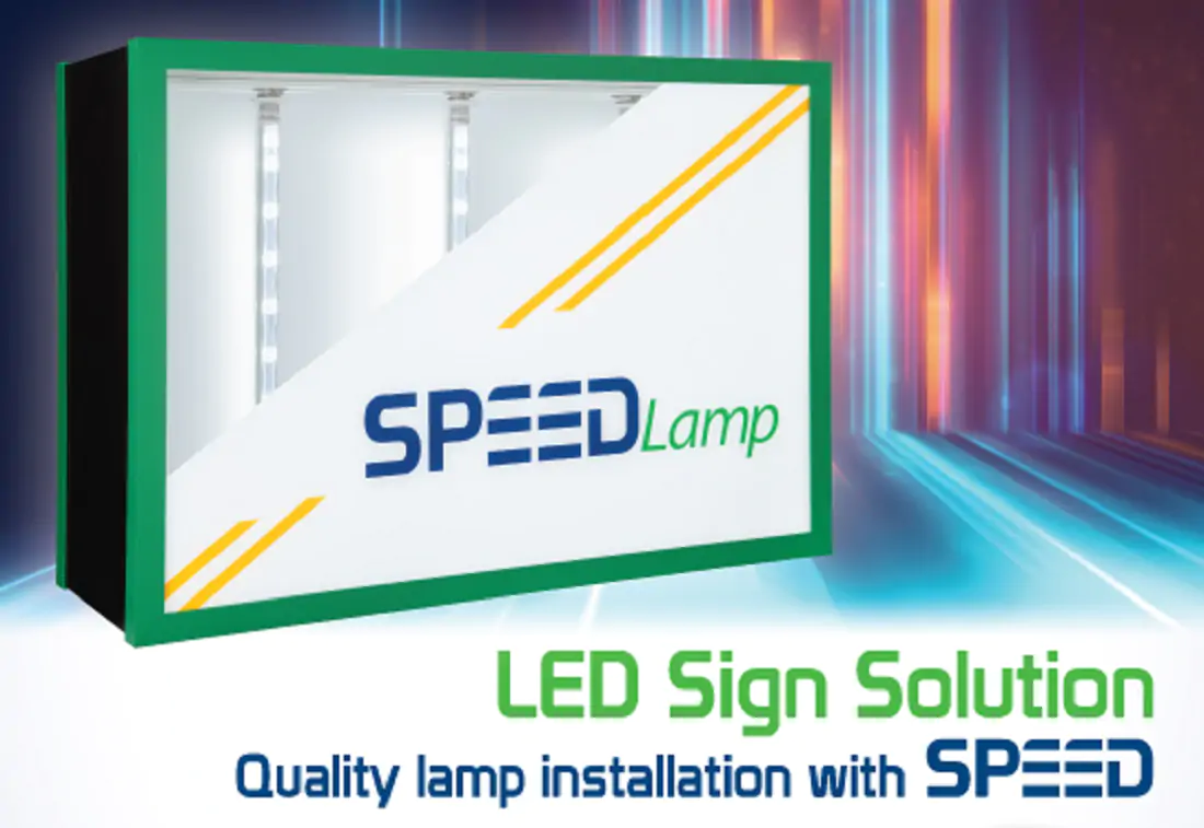 Allanson SPEEDLamp 120-277V T12 High Output LED Retrofit Lamp advertisement.