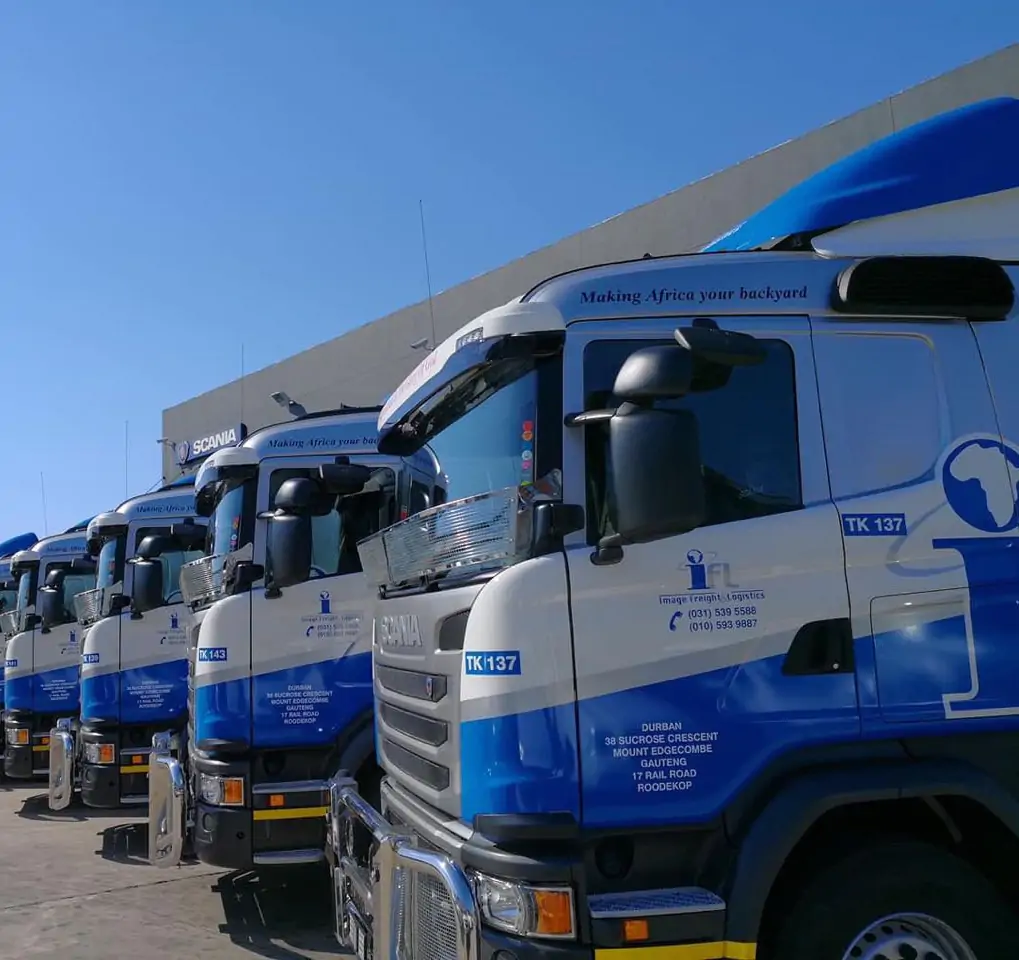 A blue truck set of trucks 