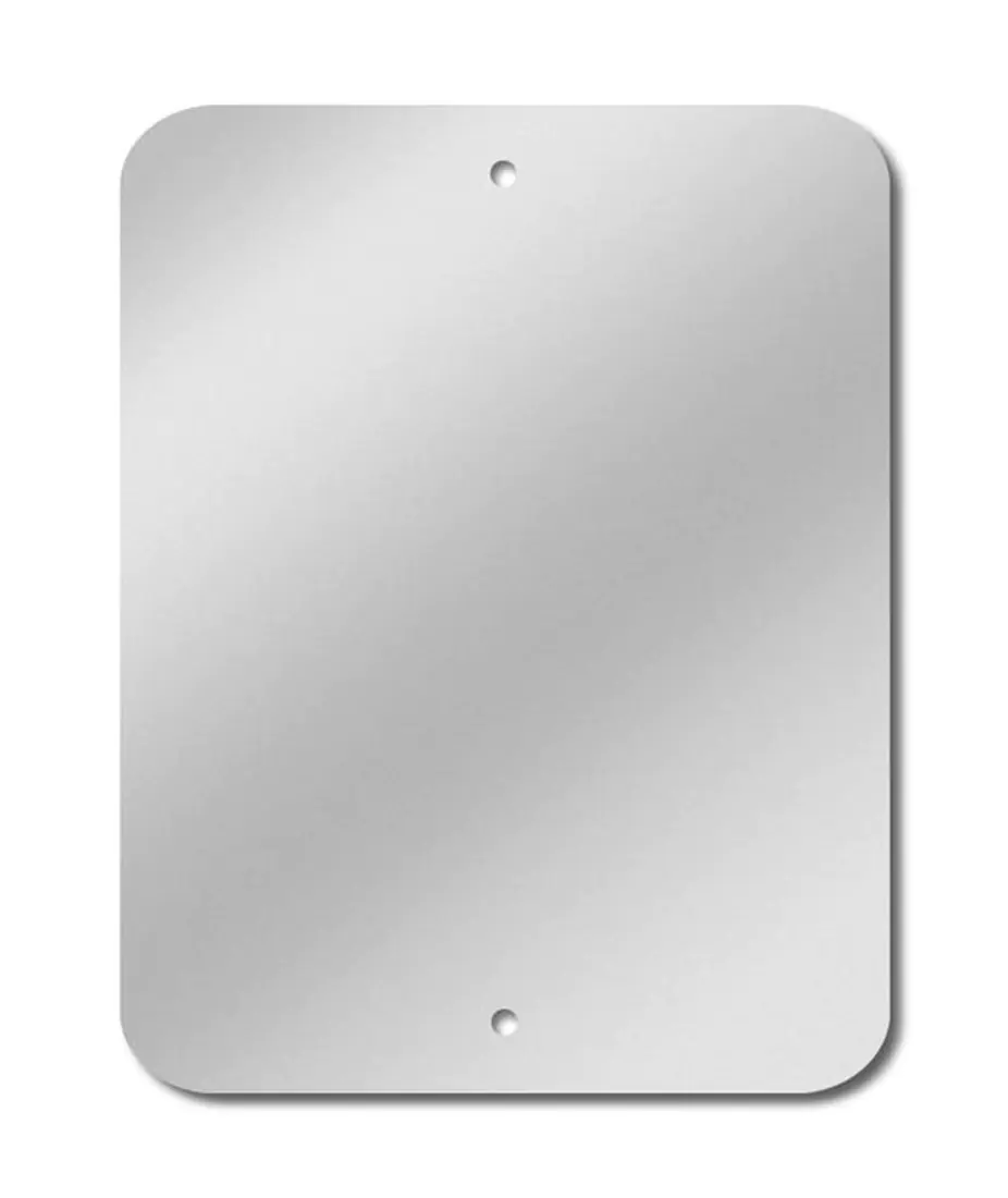 White blank square sign
