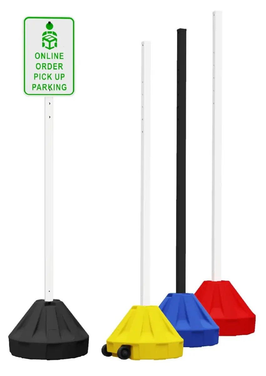 Roll-A-Post Curbside Sign Post
